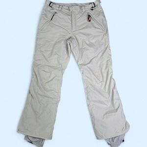 Columbia Women XL Pale Gray Omni-Tech Insulated Ski Snowboard Pants